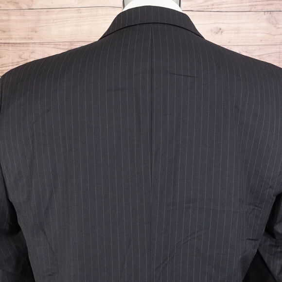 NWT PRONTO UOMO PLATINUM STRIPED SUIT JACKET MENS SIZE 44 X-LONG NEW! WOOL - Picture 6 of 8